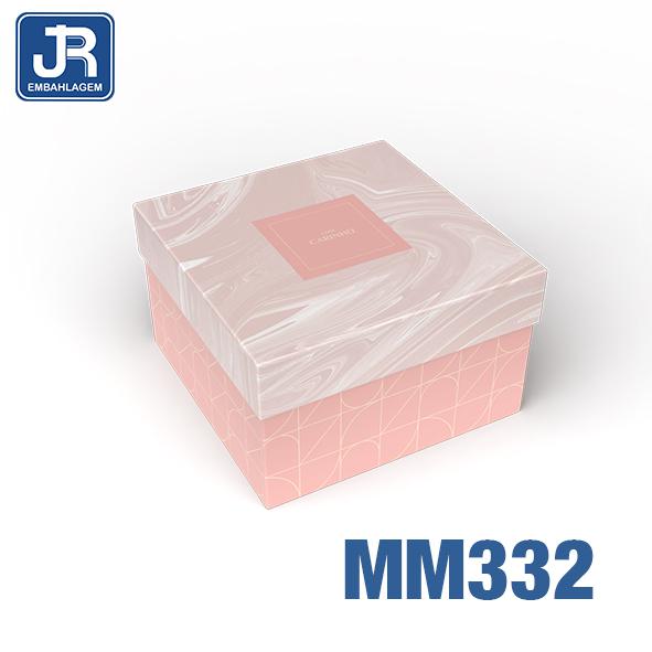 CAIXA QUADRADA PEQUENA 14X14X8CM AURA UN JR EMBALAGENS