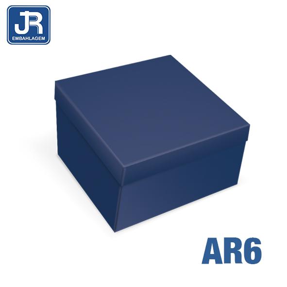 CAIXA QUADRADA PEQUENA 14X14X8CM AZUL ROYAL UN JR EMBALAGENS