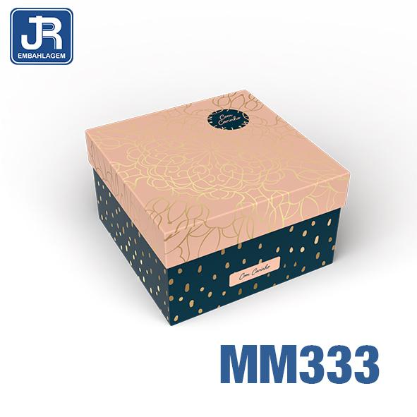 CAIXA QUADRADA PEQUENA 14X14X8CM GRACE UN JR EMBALAGENS