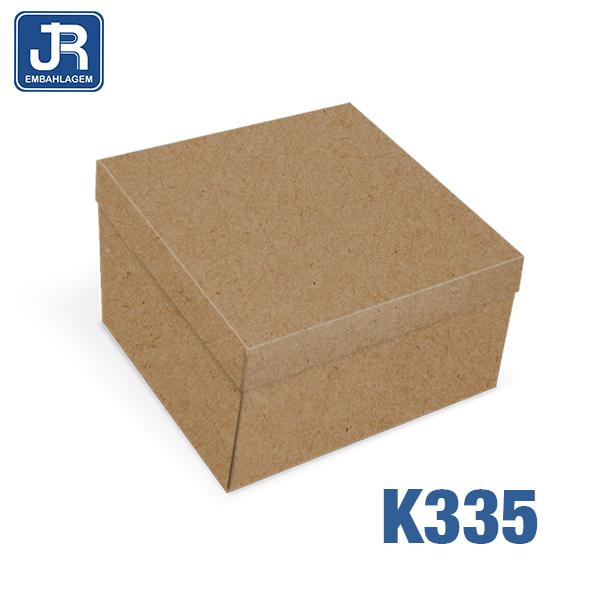 CAIXA QUADRADA PEQUENA 14X14X8CM KRAFT UN JR EMBALAGENS