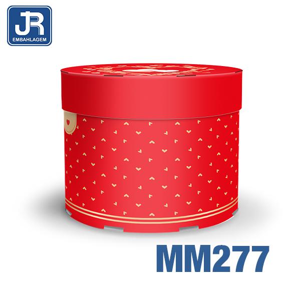 CAIXA REDONDA M 19,5X19,5X15CM ENLACE UN JR EMBALAGENS