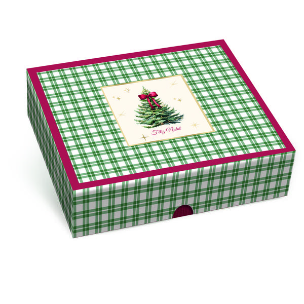 CAIXA RETAN.TAMPA FUNDO NEW PINHEIRO 17X13,5X4,5CM P UN CROMUS