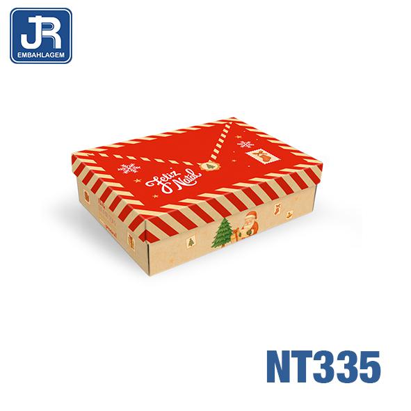 CAIXA RETANGULAR 18X13X5CM QUERIDO NOEL UN JR EMBALAGENS