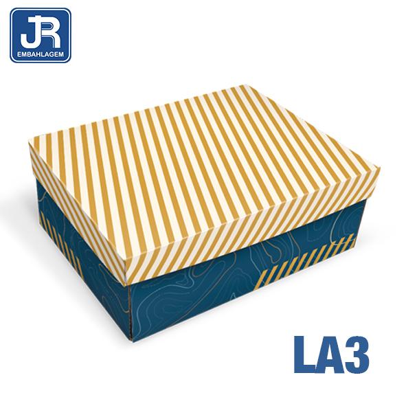 CAIXA RETANGULAR 23X16X9CM LISTRAS UN JR EMBALAGENS