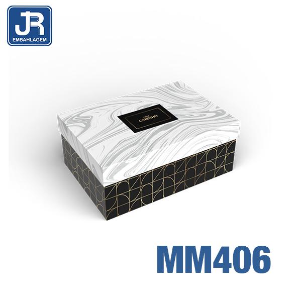 CAIXA RETANGULAR 23X16X9CM NOIR UN JR EMBALAGENS