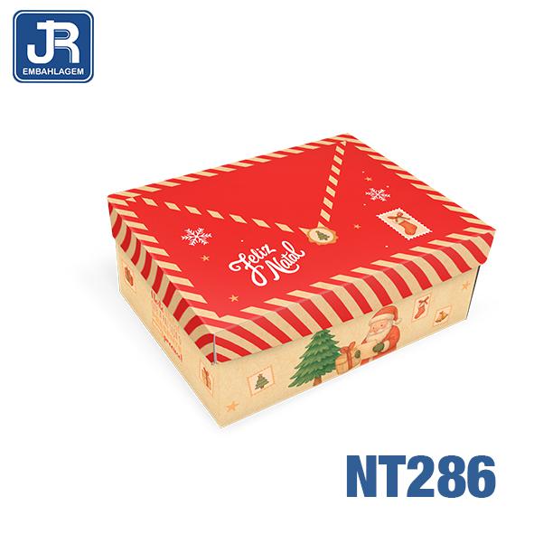 CAIXA RETANGULAR 23X16X9CM QUERIDO NOEL UN JR EMBALAGENS