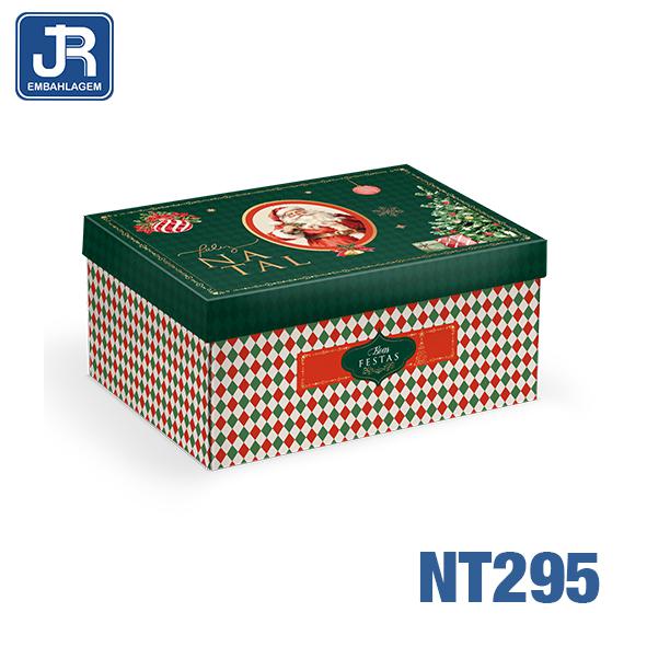 CAIXA RETANGULAR ALTA 33X24X14CM CONTO DE NATAL UN JR EMBALAGENS