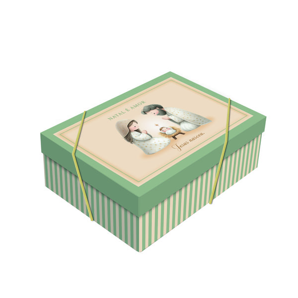 CAIXA RETANGULAR COM TAMPA BELEM 24X18X8CM P UN CROMUS