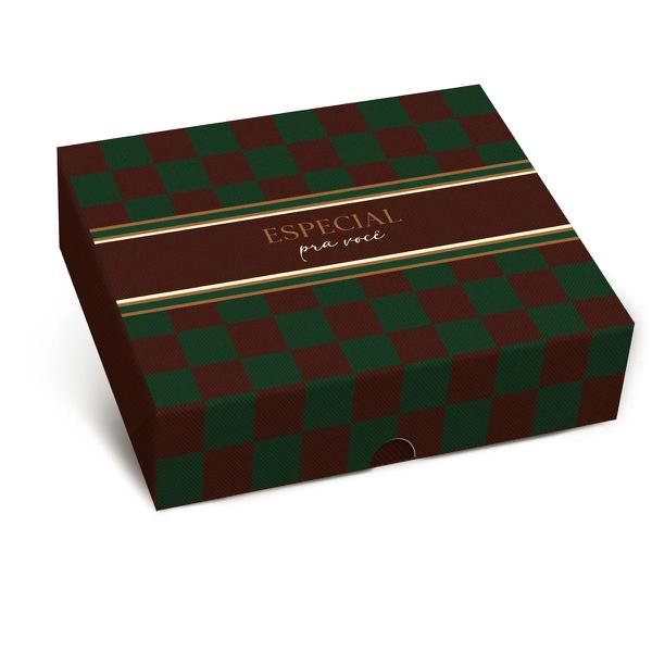 CAIXA RETANGULAR TAMPA NEW CLUB 25X20X5CM M UN CROMUS