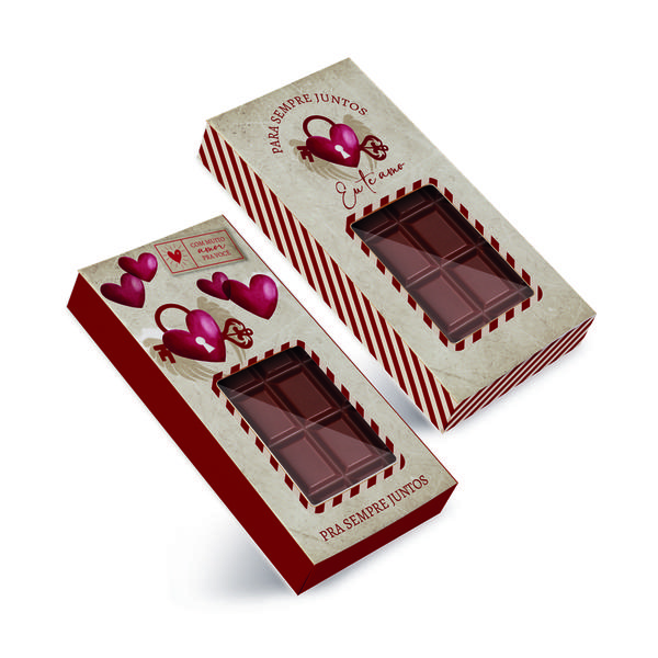 CAIXA TABLETE 14,5X7,5X3,2 CM C/VS AMOR REAL UN CROMUS
