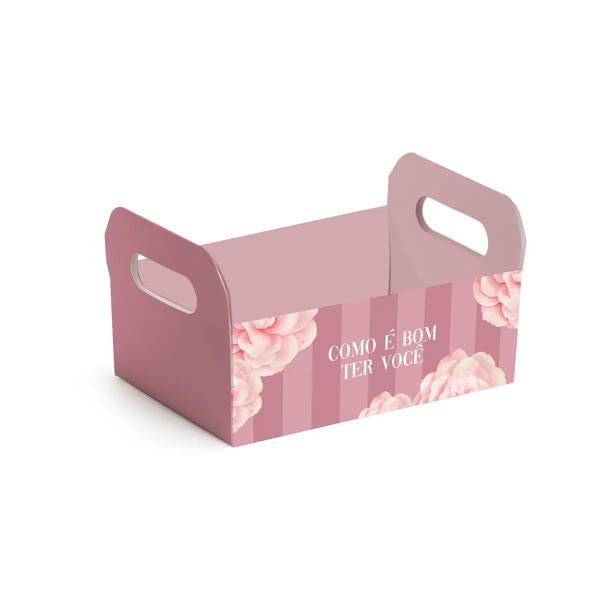 CAIXOTE DE CARTAO M 22X15X8CM CAMELIA UN CROMUS
