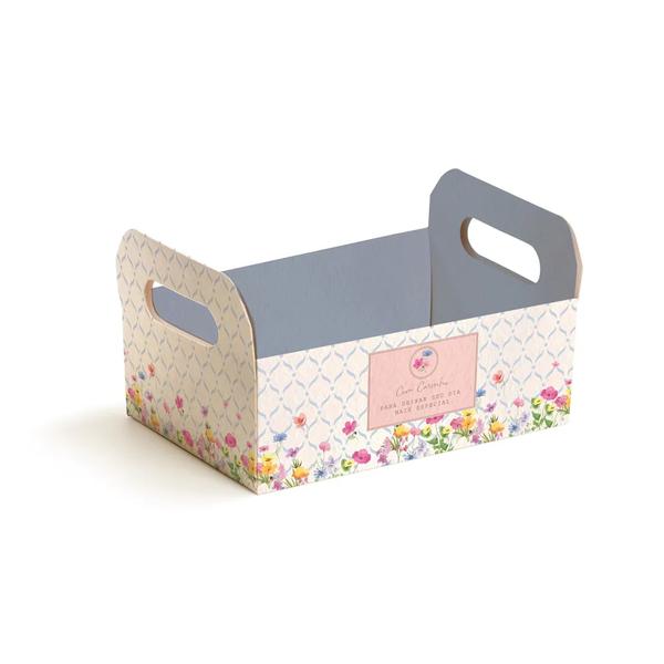 CAIXOTE DE CARTAO M 22X15X8CM FLORENS UN CROMUS