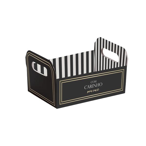 CAIXOTE DE CARTAO M 22X15X8CM MAISON UN CROMUS