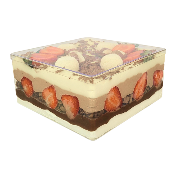 CAKE BOX QUADRADA 2L 16,5X16,5X8CM TRANSPARENTE UN LSC TOYS