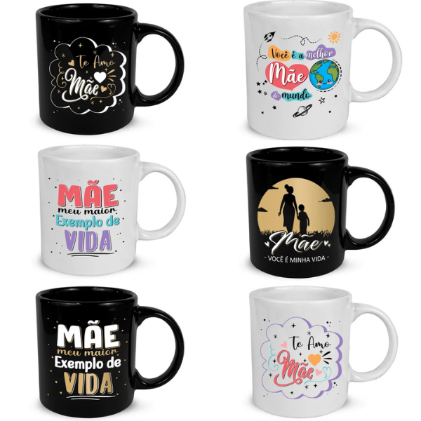 CANECA CERAMICA RETA DIVERSAS MAE UN CERAMICA REGINA