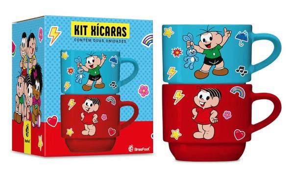 CANECA EMPILHADA DUPLA TURMA DA MONICA  210ML UN