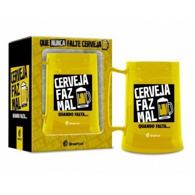 CANECA GEL 300ML CERVEJA FAZ MAL QUANDO FALTA UN