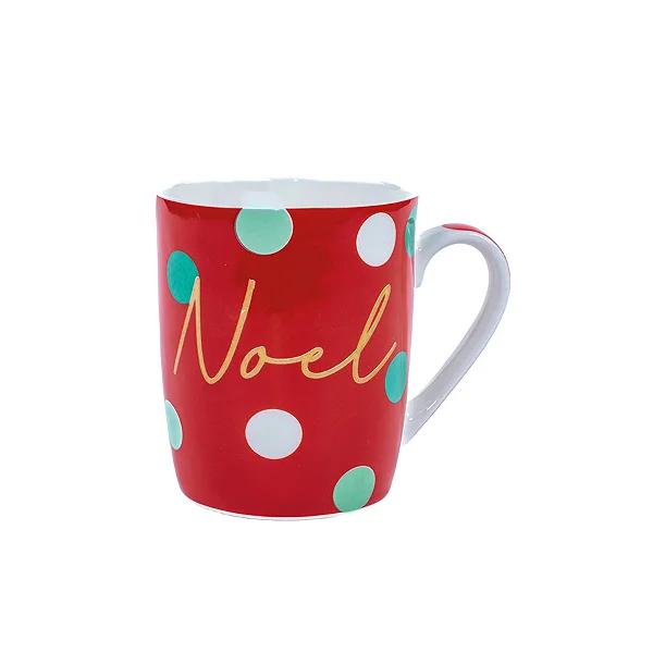 CANECA NOEL VRM/VRD/BCO 440ML CROMUS