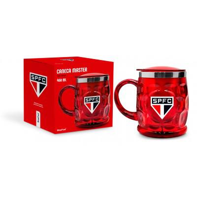 CANECA PLASTICA INOX MASTER 450ML TIMES SAO PAULO UN