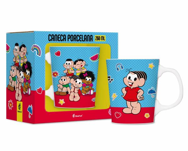 CANECA PORCELANA PREMIUM 260ML TURMA DA MONICA UN
