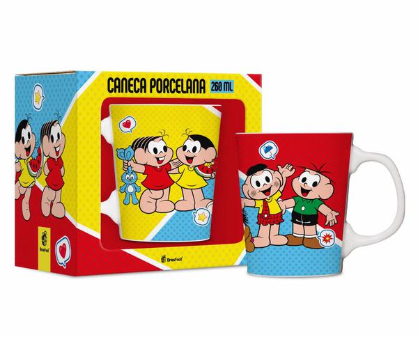 CANECA PORCELANA PREMIUM 260ML TURMA DA MONICA UN