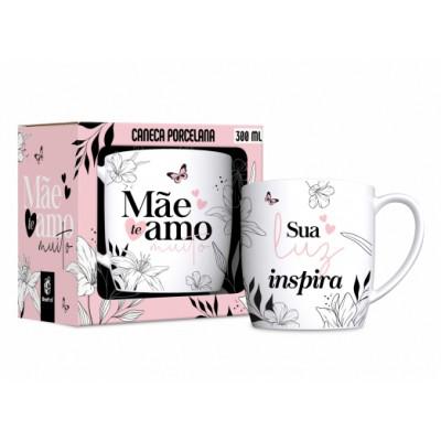 CANECA PORCELANA URBAN 300ML MAE SUA LUZ INSPIRA UN