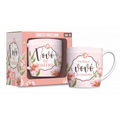 CANECA PORCELANA URBAN 300ML VOVO TE AMO UN