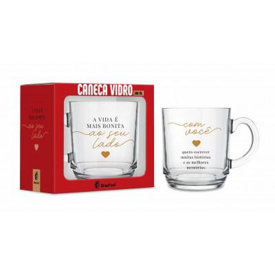 CANECA VIDRO ELEGANCE AO SEU LADO UN