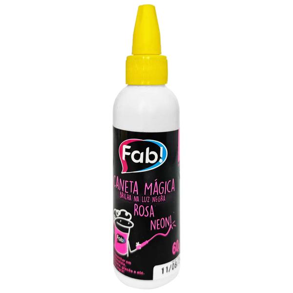 CANETA MAGICA EM GEL ROSA NEON 60G FAB!