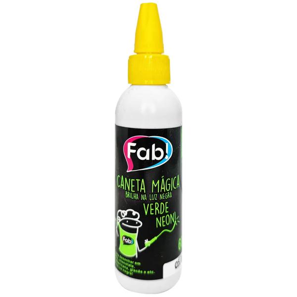 CANETA MAGICA EM GEL VERDE NEON 60G FAB!