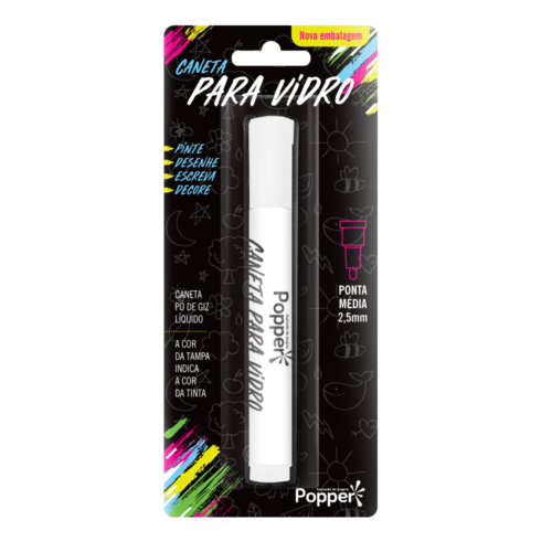 CANETA PO GIZ BRANCO UN KLF