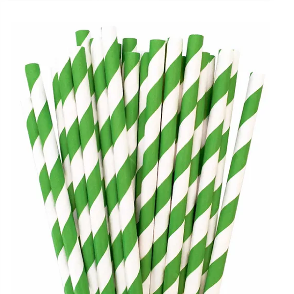 CANUDO PAPEL LISTRADO VERDE 25UN BPG