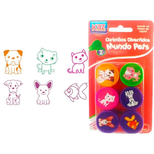 CARIMBO DIVERTIDO MUNDO PETS UN KAZ