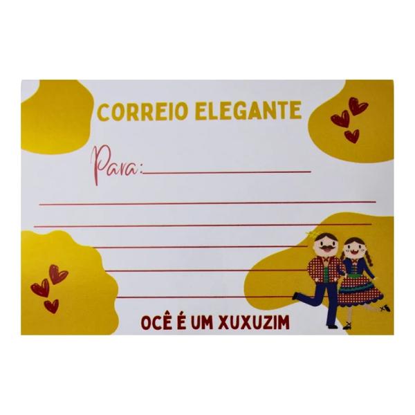 CARTAO CORREIO ELEGANTE 10UN STICKR