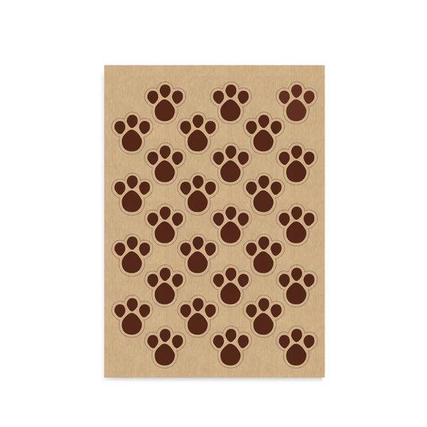 CARTELA ADESIVA P PEGADA MARROM 27UN CROMUS