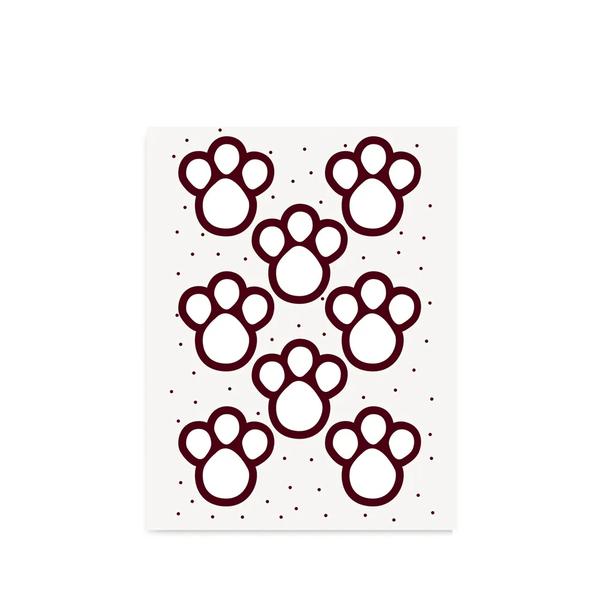 CARTELA ADESIVA P PEGADAS MARROM 02UN CROMUS