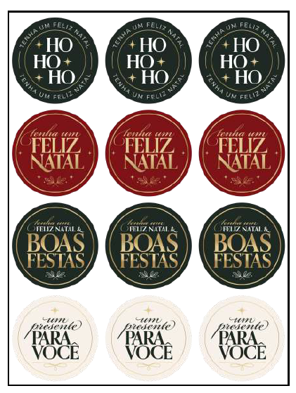 CARTELA ADESIVO NATAL REF.2566 20UN STICKR