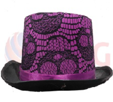CARTOLA COM RENDA PINK HALLOWEEN UN BPG
