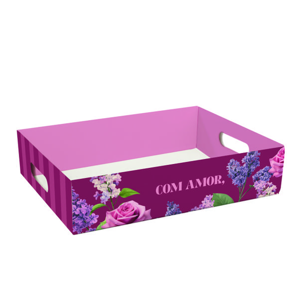CESTA BANDEJA BRIGITTE 22X15X6CM P UN CROMUS