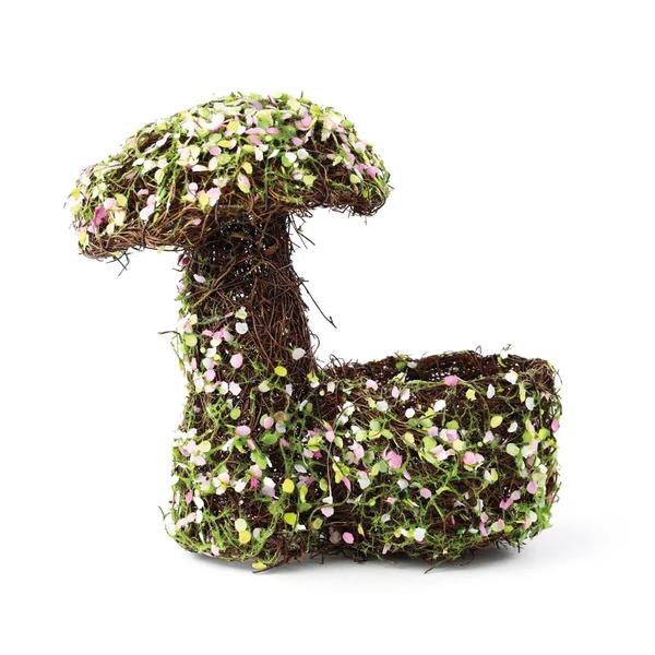 CESTA COGUMELO FOLHA RUSTICA MRR/VRD/ROS UN CROMUS