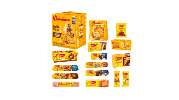 CESTA DE NATAL PEQUENA BAUDUCCO 1,971KG