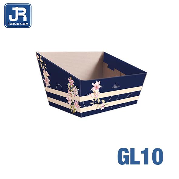 CESTA G 25X19X12CM GLAMOUR UN JR EMBALAGENS