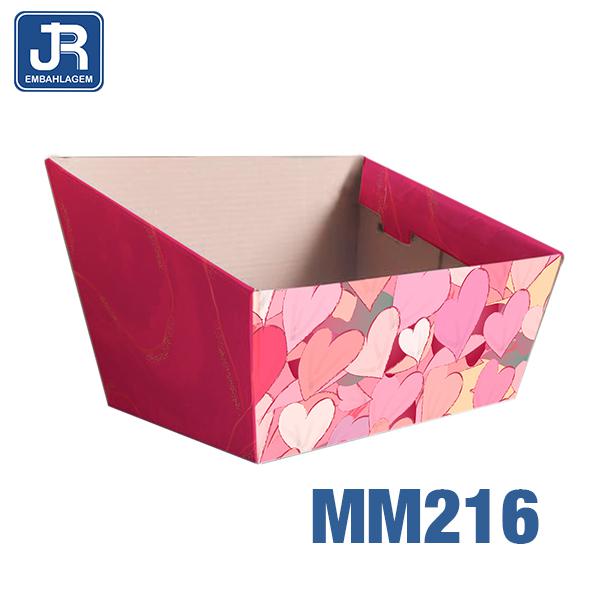 CESTA G 25X19X12CM HEARTS UN JR EMBALAGENS