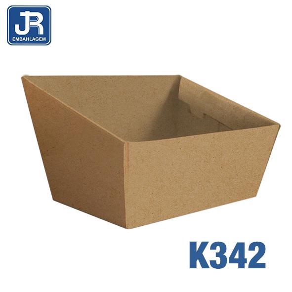 CESTA G 25X19X12CM KRAFT UN JR EMBALAGENS