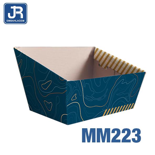 CESTA G 25X19X12CM LISTRAS UN JR EMBALAGENS