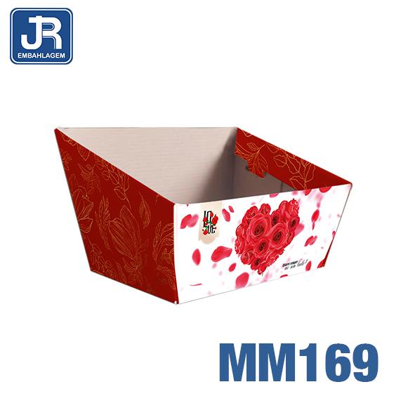 CESTA G 25X19X12CM PETALAS UN JR EMBALAGENS