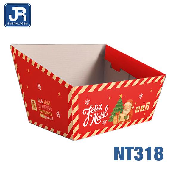 CESTA G 25X19X12CM QUERIDO NOEL UN JR EMBALAGENS