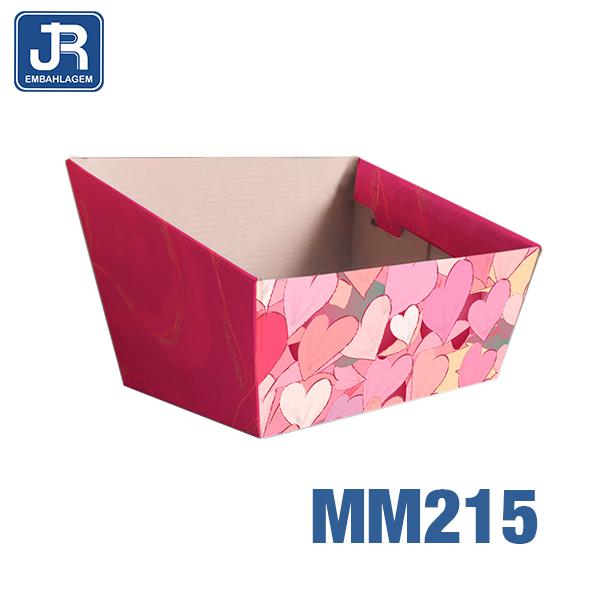 CESTA M 17X12,5X8CM HEARTS UN JR EMBALAGENS