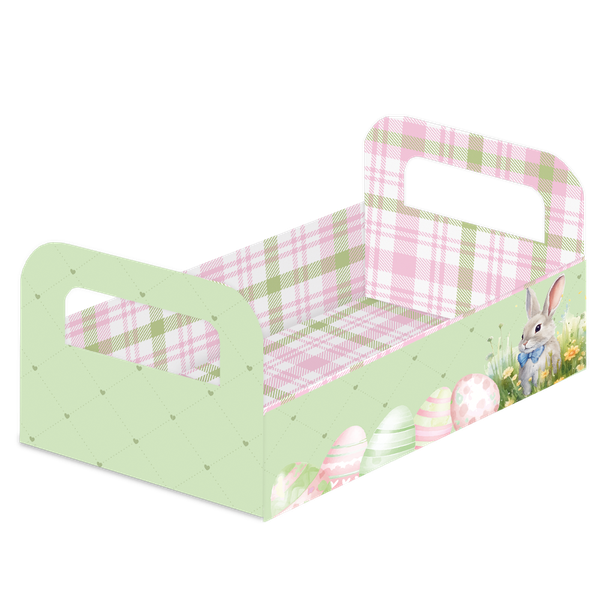 CESTA M PASCOA RABBIT UN FESTCOLOR