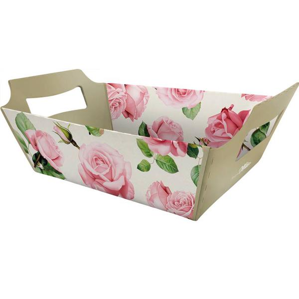 CESTA RIGIDA PARA PRESENTE MAE CLASSICA UN REGINA